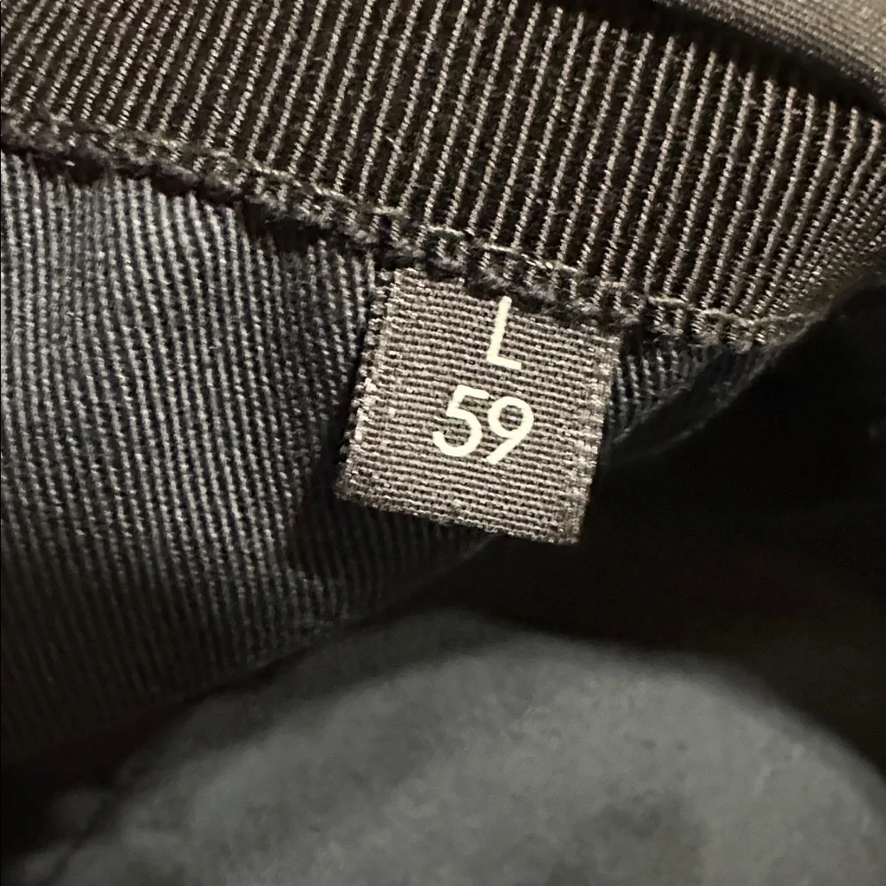 Gucci Black GG Monogram Baseball Cap with Signature Sherry Line